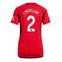 Koszulka piłkarska Manchester United Victor Lindelof #2 Strój Domowy dla kobiety 2023-24 tanio Krótki Rękaw
